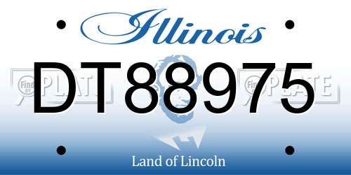DT88975 Illinois License Plate