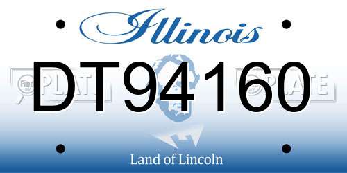 DT94160 Illinois License Plate