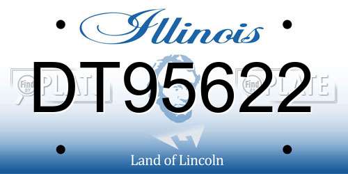 DT95622 Illinois License Plate