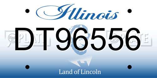 DT96556 Illinois License Plate