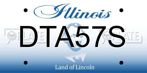 DTA57S Illinois License Plate