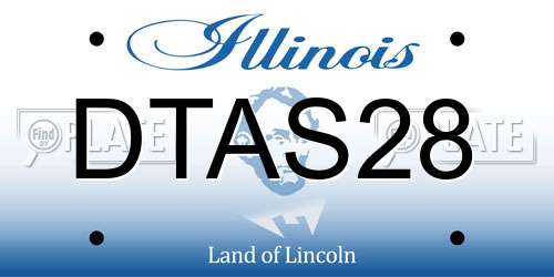 DTAS28 Illinois License Plate