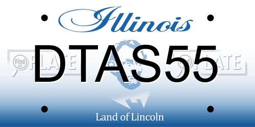 DTAS55 Illinois License Plate