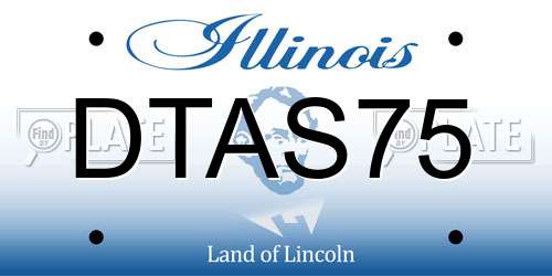 DTAS75 Illinois License Plate
