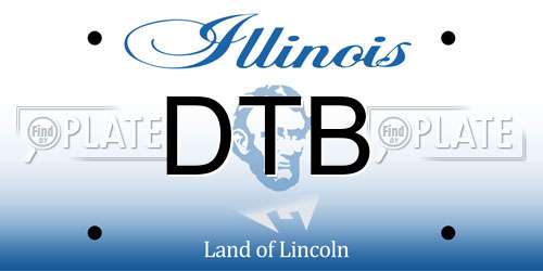 DTB Illinois License Plate