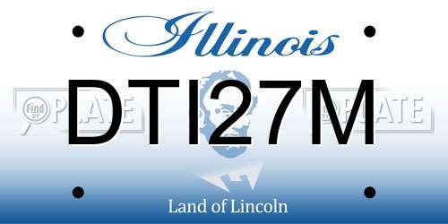 DTI27M Illinois License Plate