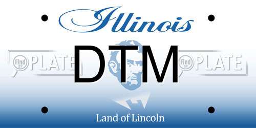 DTM Illinois License Plate