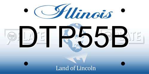 DTP55B Illinois License Plate