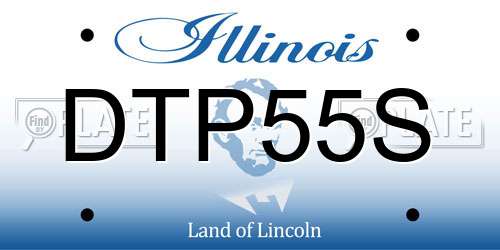DTP55S Illinois License Plate