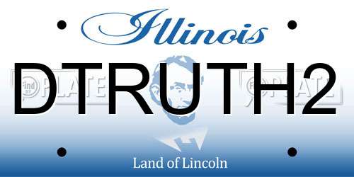 DTRUTH2 Illinois License Plate
