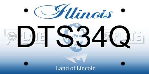 DTS34Q Illinois License Plate
