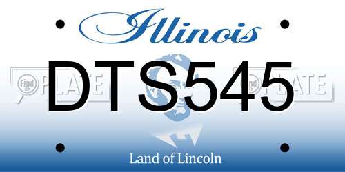 DTS545 Illinois License Plate