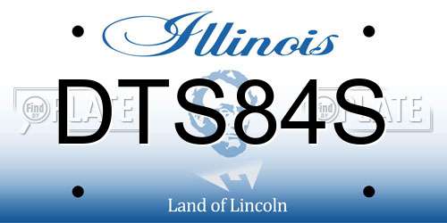 DTS84S Illinois License Plate