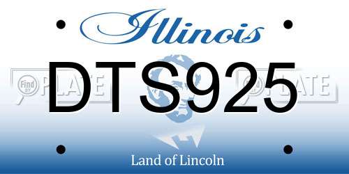 DTS925 Illinois License Plate
