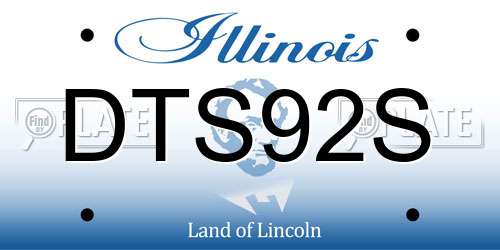 DTS92S Illinois License Plate