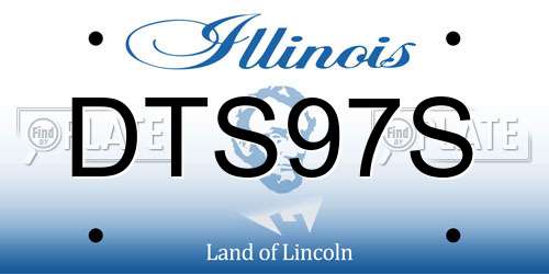 DTS97S Illinois License Plate