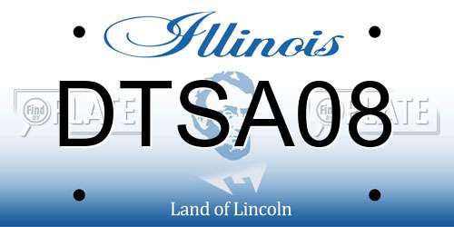DTSA08 Illinois License Plate
