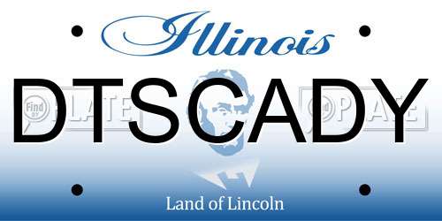 DTSCADY Illinois License Plate