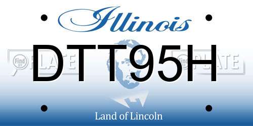 DTT95H Illinois License Plate
