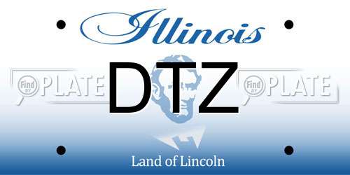 DTZ Illinois License Plate