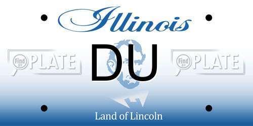 DU Illinois License Plate