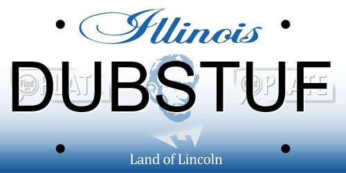 DUBSTUF Illinois License Plate