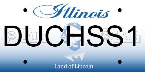 DUCHSS1 Illinois License Plate