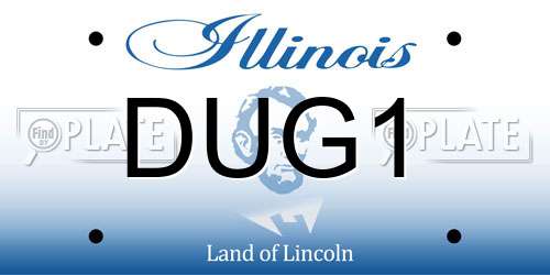 DUG1 Illinois License Plate