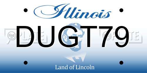DUGT79 Illinois License Plate