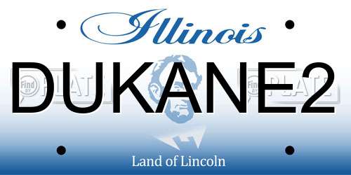 DUKANE2 Illinois License Plate