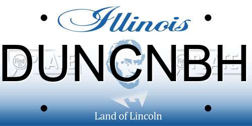 DUNCNBH Illinois License Plate
