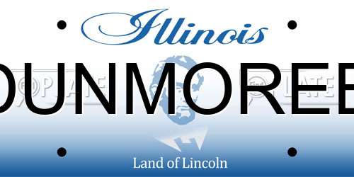 DUNMOREB Illinois License Plate