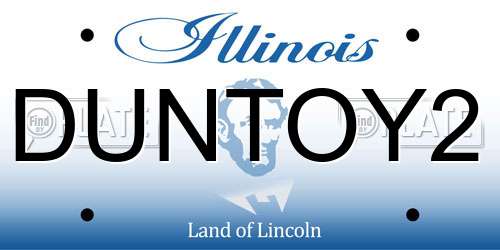 DUNTOY2 Illinois License Plate