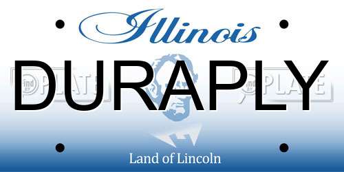 DURAPLY Illinois License Plate