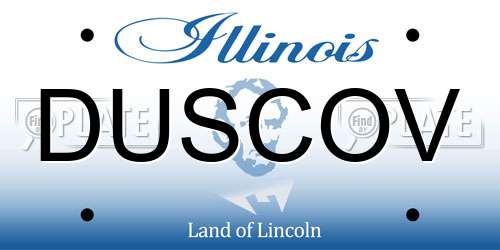 DUSCOV Illinois License Plate