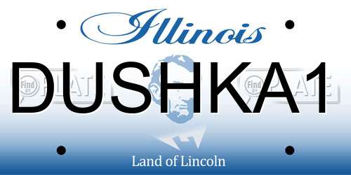 DUSHKA1 Illinois License Plate