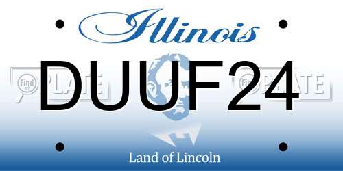 DUUF24 Illinois License Plate