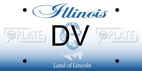 DV Illinois License Plate