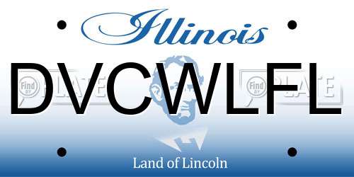 DVCWLFL Illinois License Plate