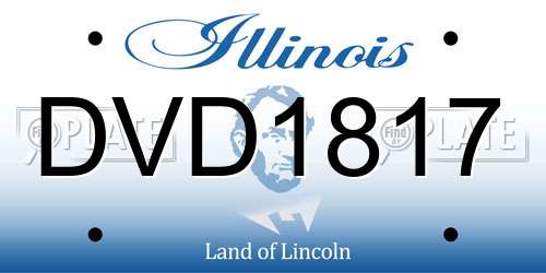 DVD1817 Illinois License Plate