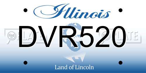 DVR520 Illinois License Plate