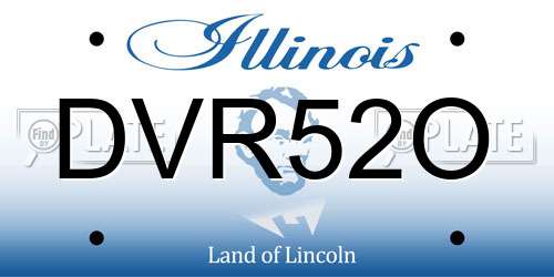 DVR52O Illinois License Plate