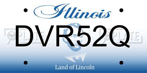 DVR52Q Illinois License Plate