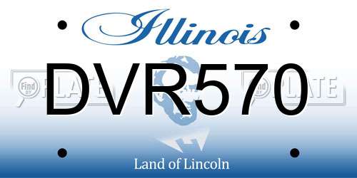 DVR570 Illinois License Plate