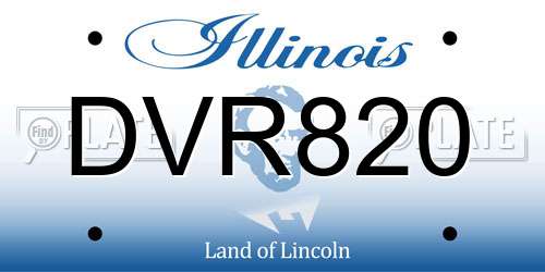 DVR820 Illinois License Plate