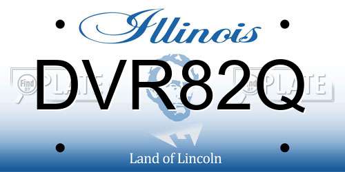 DVR82Q Illinois License Plate