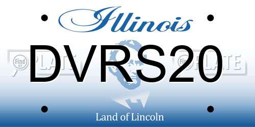 DVRS20 Illinois License Plate