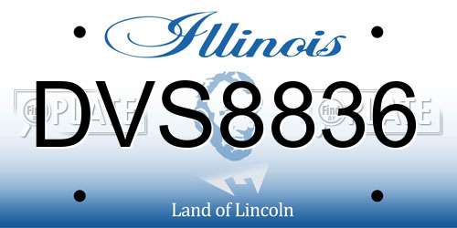 DVS8836 Illinois License Plate