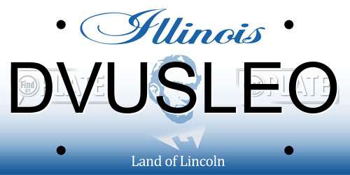 DVUSLEO Illinois License Plate