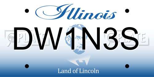 DW1N3S Illinois License Plate